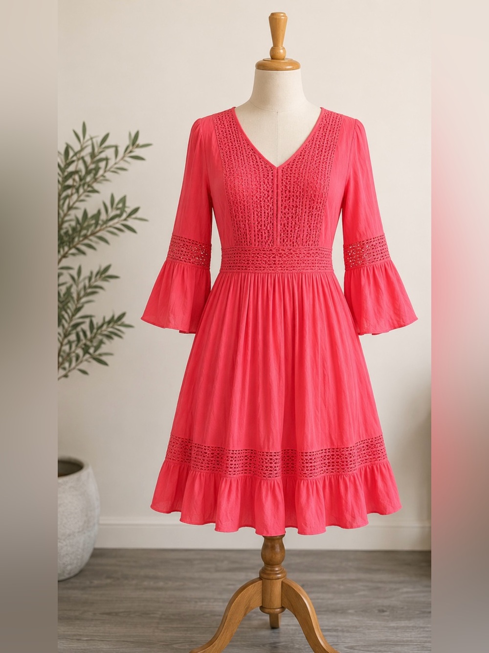 Dress with Lace Details